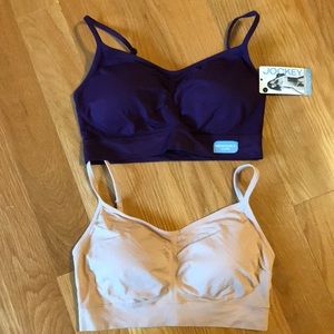 *Price drop* Jockey Crop Top bras 1 purple, 1 nude